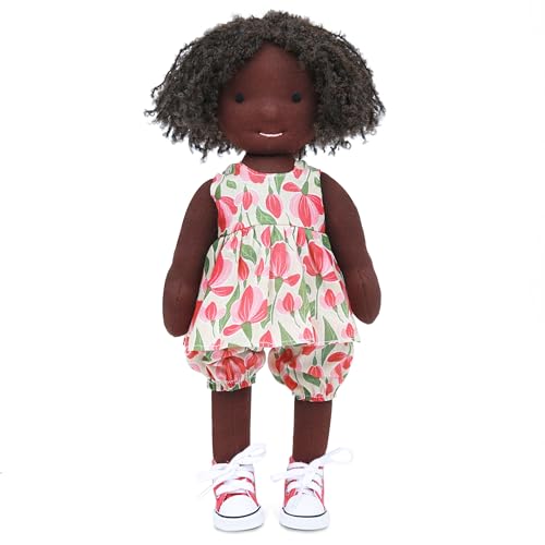 BlissfulPixie Handgemachte Waldorfpuppe,Personalisierte Stoffpuppe & Plüschpuppe für Kinder,Geburtstagsgeschenk mit Schöner Geschenkbo-Andy30CM von BlissfulPixie