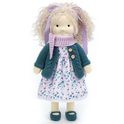 BlissfulPixie Handgemachte Waldorfpuppe,Personalisierte Stoffpuppe & Plüschpuppe für Kinder,Geburtstagsgeschenk mit Schöner Geschenkbo-Aria30CM BlissfulPixie Handgemachte Waldorfpuppe,Personalisierte Stoffpuppe & Plüschpuppe für Kinder,Geburtstagsgeschenk mit Schöner Geschenkbo-Aria30CM von BlissfulPixie