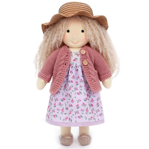 BlissfulPixie Handgemachte Waldorfpuppe,Personalisierte Stoffpuppe & Plüschpuppe für Kinder,Geburtstagsgeschenk mit Schöner Geschenkbo-Darcy 30cm BlissfulPixie Handgemachte Waldorfpuppe,Personalisierte Stoffpuppe & Plüschpuppe für Kinder,Geburtstagsgeschenk mit Schöner Geschenkbo-Darcy 30cm von BlissfulPixie