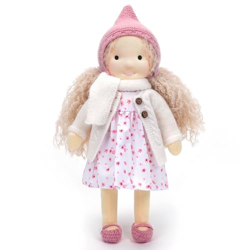 BlissfulPixie Handgemachte Waldorfpuppe,Personalisierte Stoffpuppe & Plüschpuppe für Kinder,Geburtstagsgeschenk mit Schöner Geschenkbo-Elizabeth30CM BlissfulPixie Handgemachte Waldorfpuppe,Personalisierte Stoffpuppe & Plüschpuppe für Kinder,Geburtstagsgeschenk mit Schöner Geschenkbo-Elizabeth30CM von BlissfulPixie