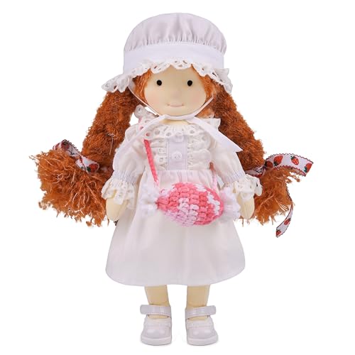 BlissfulPixie Handgemachte Waldorfpuppe,Personalisierte Stoffpuppe & Plüschpuppe für Kinder,Geburtstagsgeschenk mit Schöner Geschenkbo-Julia30CM BlissfulPixie Handgemachte Waldorfpuppe,Personalisierte Stoffpuppe & Plüschpuppe für Kinder,Geburtstagsgeschenk mit Schöner Geschenkbo-Julia30CM von BlissfulPixie