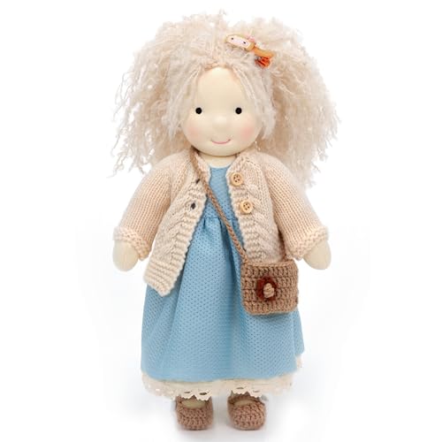 BlissfulPixie Handgemachte Waldorfpuppe,Personalisierte Stoffpuppe & Plüschpuppe für Kinder,Geburtstagsgeschenk mit Schöner Geschenkbo-Kayla 30cm BlissfulPixie Handgemachte Waldorfpuppe,Personalisierte Stoffpuppe & Plüschpuppe für Kinder,Geburtstagsgeschenk mit Schöner Geschenkbo-Kayla 30cm von BlissfulPixie