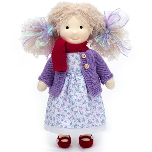BlissfulPixie Handgemachte Waldorfpuppe,Personalisierte Stoffpuppe & Plüschpuppe für Kinder,Geburtstagsgeschenk mit Schöner Geschenkbo-Lillian30CM BlissfulPixie Handgemachte Waldorfpuppe,Personalisierte Stoffpuppe & Plüschpuppe für Kinder,Geburtstagsgeschenk mit Schöner Geschenkbo-Lillian30CM von BlissfulPixie