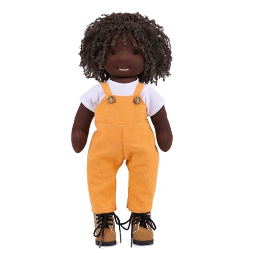 BlissfulPixie Handgemachte Waldorfpuppe,Personalisierte Stoffpuppe & Plüschpuppe für Kinder,Geburtstagsgeschenk mit Schöner Geschenkbo-Oven30CM von BlissfulPixie