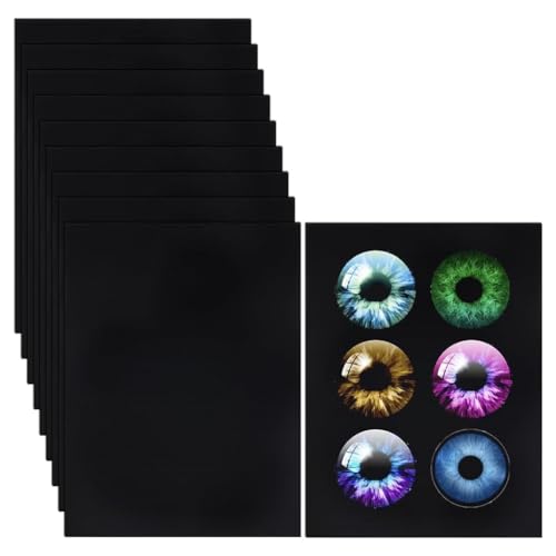 Blmirror 10 Stück Fursuit-Augennetz, 11,8 X 8,6 Schwarzes Kostüm-Augennetz, 0,5 mm PVC-Staubnetz-Kunststoffnetzblatt für Furries Cosplay B von Blmirror
