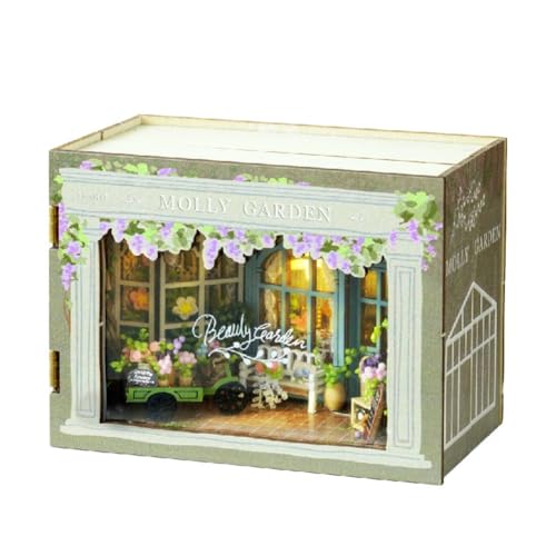 Blmirror DIY Book Nook Kit mit 3D-Puzzle-Modellbau, Bücherregal Aus, Buchstütze, Spielzeug, Halloween, Geburtstagsgeschenk MINI-112 Blmirror DIY Book Nook Kit mit 3D-Puzzle-Modellbau, Bücherregal Aus, Buchstütze, Spielzeug, Halloween, Geburtstagsgeschenk MINI-112 von Blmirror
