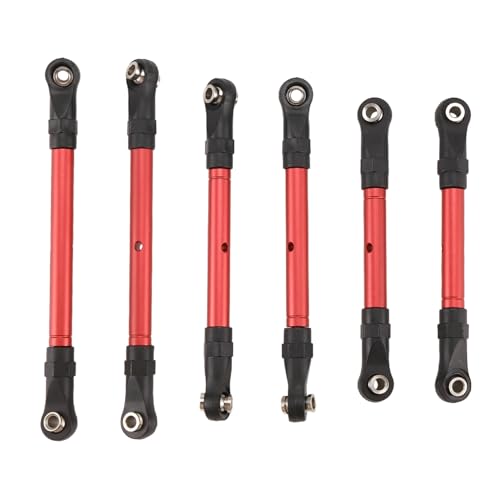 Blmirror Einstellbare Zugstange Vorne und Hinten, Spurstange, Lenkstange für Slash/Hoss//Stampede/ Huanqi727, Rot Blmirror Einstellbare Zugstange Vorne und Hinten, Spurstange, Lenkstange für Slash/Hoss//Stampede/ Huanqi727, Rot von Blmirror