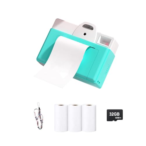 Blmirror Kinderkamera Sofortbildkamera für Kinder, Digitale Thermodruckkamera, Sofortbildkamera, Spielzeug, Geschenke für und Mädchen B von Blmirror