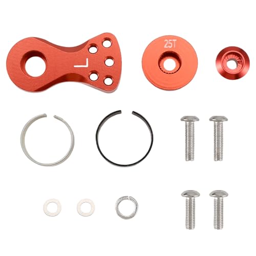 Blmirror Metall 25T Verstellbarer Servo Saver Arm Horn für -4 für Axial SCX10 1/10 RC Autos Hubschrauber Modell Boot Upgrade Teile, L, D von Blmirror