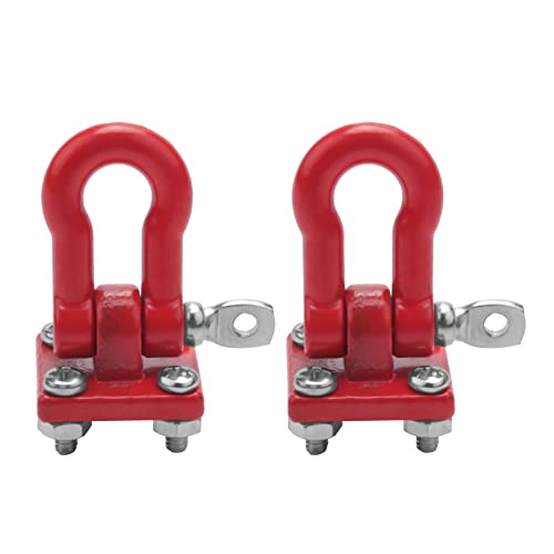 Blmirror MetallkletteranhäNger Abschlepphaken Haken Schnalle, Winde SchäKel ZubehöR für RC Crawler Truck im MaßStab 1:10 D90 SCX10 Kletterauto, Rot Blmirror MetallkletteranhäNger Abschlepphaken Haken Schnalle, Winde SchäKel ZubehöR für RC Crawler Truck im MaßStab 1:10 D90 SCX10 Kletterauto, Rot von Blmirror