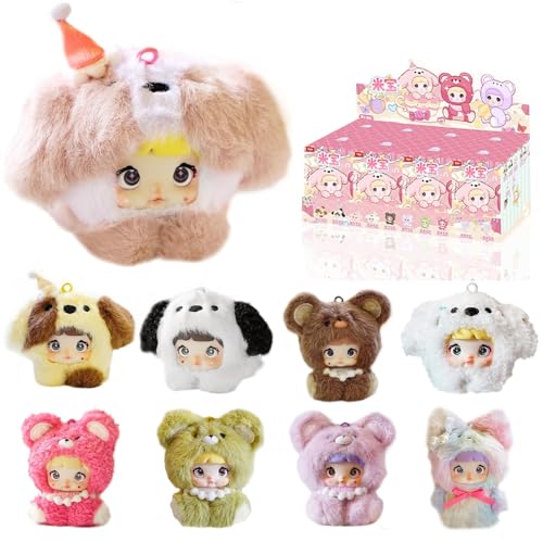 Blind Box Baby Series Plüsch, 3 Ausdrücke, bezauberndes Geheimnis, Plüschtiere für Sammler, zufällige Überraschungspuppe mit einzigartigen Designs, 8 Stück (Puppe ohne Wiederholung) von BlockPro