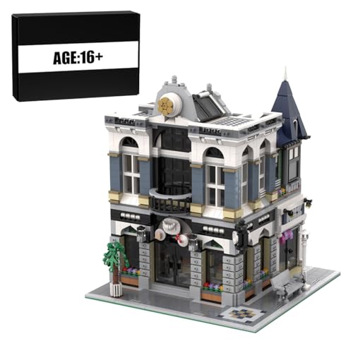 BlocteckToy Architektur MOC Bausteine Set, 2551 Stück Moderne Bank Modular Haus Bauklötze Anzeige Modell, Wohnkultur Klemmbausteine Geschenk für Männer und Frauen, MOC-85888 BlocteckToy Architektur MOC Bausteine Set, 2551 Stück Moderne Bank Modular Haus Bauklötze Anzeige Modell, Wohnkultur Klemmbausteine Geschenk für Männer und Frauen, MOC-85888 von BlocteckToy