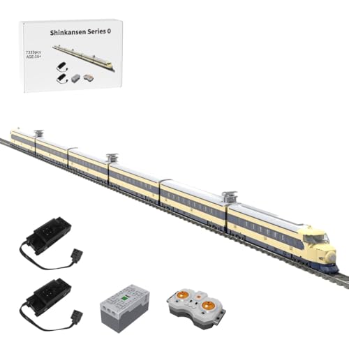 BlocteckToy Elektrische Züge, Shinkansen 0 Serie Japanischer Hochgeschwindigkeitszug als Modell Bausatz, Zug Eisenbahn Geschenk für Erwachsene und Jungen, MOC-223975 (7333 Teile) von BlocteckToy
