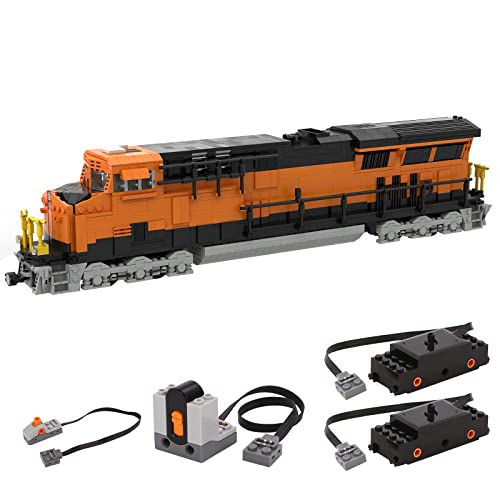 BlocteckToy Elektrozug 8-Wide Lokomotiv-Bausteinset – Dynamisches Motor-Modell, Schulanfang und Ferien, Autorisiert und entworfen von Barduck (1797Teile) von BlocteckToy