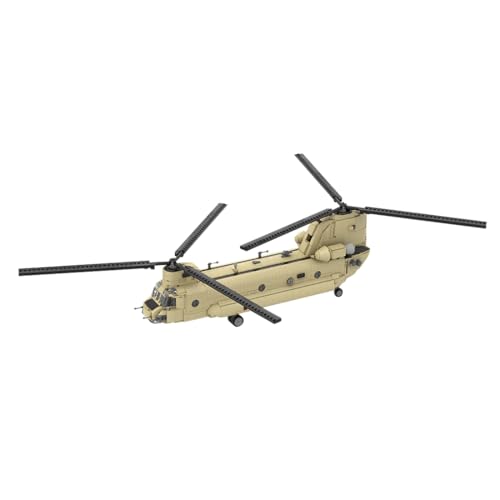BlocteckToy Hubschrauber Modell Bausteine Set, 2061 Teile CH-47F Chinook MOC Militärische Helikopter Klemmbausteine Konstruktionsspielzeug im Maßstab 1:35, Kompatibel mit Großen Marken, MOC-217684 BlocteckToy Hubschrauber Modell Bausteine Set, 2061 Teile CH-47F Chinook MOC Militärische Helikopter Klemmbausteine Konstruktionsspielzeug im Maßstab 1:35, Kompatibel mit Großen Marken, MOC-217684 von BlocteckToy