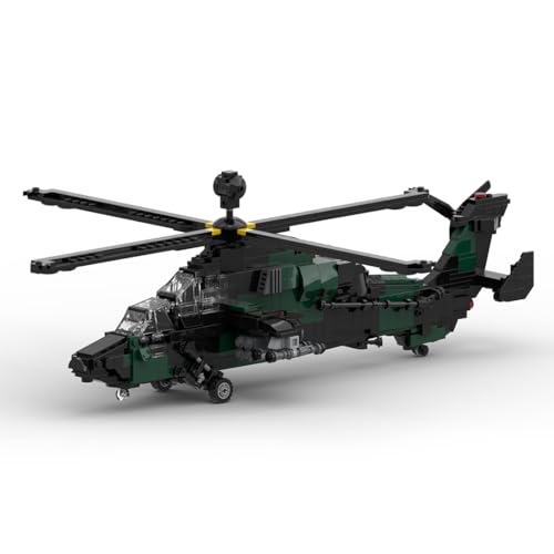 BlocteckToy Hubschrauber Modell Bausteine Set, 969 Teile EC 665 MOC Militärische Helikopter, Klemmbausteine Konstruktionsspielzeug, Kompatibel mit Großen Marken, MOC-177490 BlocteckToy Hubschrauber Modell Bausteine Set, 969 Teile EC 665 MOC Militärische Helikopter, Klemmbausteine Konstruktionsspielzeug, Kompatibel mit Großen Marken, MOC-177490 von BlocteckToy