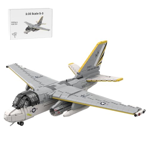 BlocteckToy Kampfjet Militärflugzeug Modell, EA-3B SkyWarrior Elektronische Aufklärung, 2092 Teile 1/35 Maßstab, Display-Modell für Erwachsene, MOC-150877 BlocteckToy Kampfjet Militärflugzeug Modell, EA-3B SkyWarrior Elektronische Aufklärung, 2092 Teile 1/35 Maßstab, Display-Modell für Erwachsene, MOC-150877 von BlocteckToy