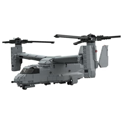 BlocteckToy Kipprotor-Flugzeug V-22 Fishhawk Modellbausatz, 2261Teile Klemmbausteine Militär Kampfflugzeug Technik Flugzeug Modell Spielzeug Set, Geschenke für Kinder Erwachsene BlocteckToy Kipprotor-Flugzeug V-22 Fishhawk Modellbausatz, 2261Teile Klemmbausteine Militär Kampfflugzeug Technik Flugzeug Modell Spielzeug Set, Geschenke für Kinder Erwachsene von BlocteckToy