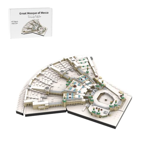 BlocteckToy Klemmbausteine Große Moschee von Mekka Modell, 4776 Teile Architecture Turm WeltberüHmtes Gebäude Set, MOC-184753 von BlocteckToy