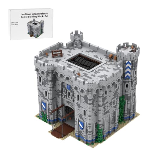 BlocteckToy Klemmbausteine Mittelalterliche Dorfverteidigung Burg Bauklötze Set, 13214PCS Modularer Baukasten mit - Sammlerdisplay für Erwachsene und Jugendliche, MOC-201635 BlocteckToy Klemmbausteine Mittelalterliche Dorfverteidigung Burg Bauklötze Set, 13214PCS Modularer Baukasten mit - Sammlerdisplay für Erwachsene und Jugendliche, MOC-201635 von BlocteckToy
