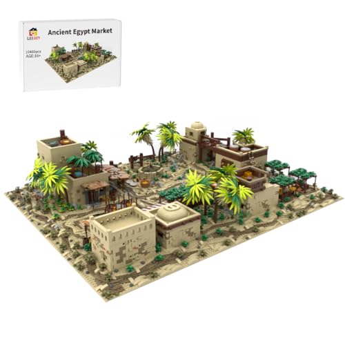 BlocteckToy Klemmbausteine Mittelalterliches MOC Altes Ägypten Markt, 10460PCS Mittelalterlicher Baukasten mit - Sammlerabenteuer-Modell, Kompatibel mit Großen Marken, MOC-215645 BlocteckToy Klemmbausteine Mittelalterliches MOC Altes Ägypten Markt, 10460PCS Mittelalterlicher Baukasten mit - Sammlerabenteuer-Modell, Kompatibel mit Großen Marken, MOC-215645 von BlocteckToy