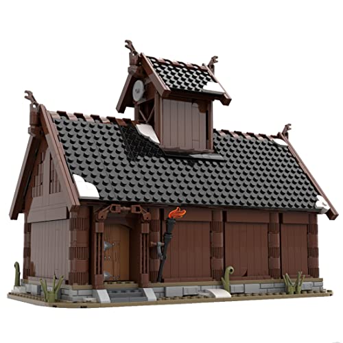 BlocteckToy Klemmbausteine Wikingerhaus 1012 Teile Mittelalterliches Architecture Haus Gebäude Set, MOC-104429 BlocteckToy Klemmbausteine Wikingerhaus 1012 Teile Mittelalterliches Architecture Haus Gebäude Set, MOC-104429 von BlocteckToy