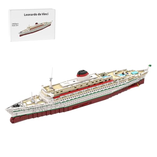 BlocteckToy MOC Klemmbausteine Kreuzfahrtschiff Modell, 2489 Teile 1/400 Maßstab Leonardo da Vinci Italienischer Ozeandampfer Kreuzfahrtschiff Groß Schiff Set BlocteckToy MOC Klemmbausteine Kreuzfahrtschiff Modell, 2489 Teile 1/400 Maßstab Leonardo da Vinci Italienischer Ozeandampfer Kreuzfahrtschiff Groß Schiff Set von BlocteckToy
