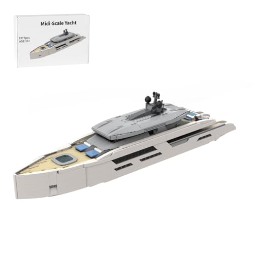 BlocteckToy MOC Klemmbausteine Kreuzfahrtschiff Modell, 2977 Teile 1/80 Yacht Kreuzfahrtschiff Schiff Konstruktionsspielzeug Set, MOC-164898 BlocteckToy MOC Klemmbausteine Kreuzfahrtschiff Modell, 2977 Teile 1/80 Yacht Kreuzfahrtschiff Schiff Konstruktionsspielzeug Set, MOC-164898 von BlocteckToy