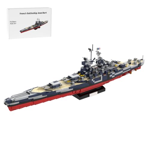 BlocteckToy MOC Klemmbausteine Kriegsschiff Modell, 3100 Teile 1/300 WWII Französisches Schlachtschiff Jean Bart, Militär Technik Groß Schiff Set BlocteckToy MOC Klemmbausteine Kriegsschiff Modell, 3100 Teile 1/300 WWII Französisches Schlachtschiff Jean Bart, Militär Technik Groß Schiff Set von BlocteckToy