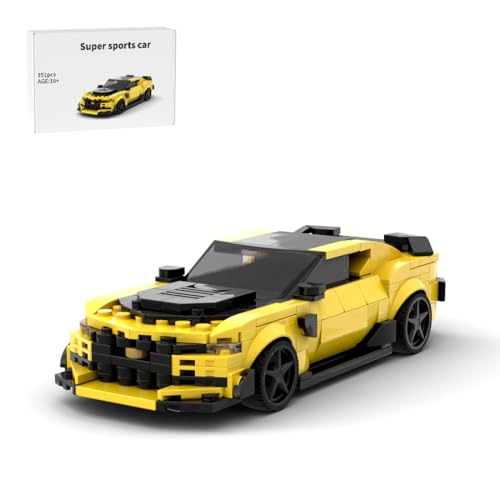 BlocteckToy MOC Klemmbausteine Modellbau Auto bausatz, 351 Teile Supersportwagen-Bausatz, Erwachsene und Jugendliche, MOC-186862 von BlocteckToy
