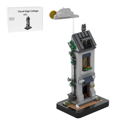 BlocteckToy MOC Klemmbausteine Straßenszene, 443 Teile Miniatur Musikerhaus Gebäude Set, Ideale Sammlerstücke und Geschenke für Enthusiasten von BlocteckToy