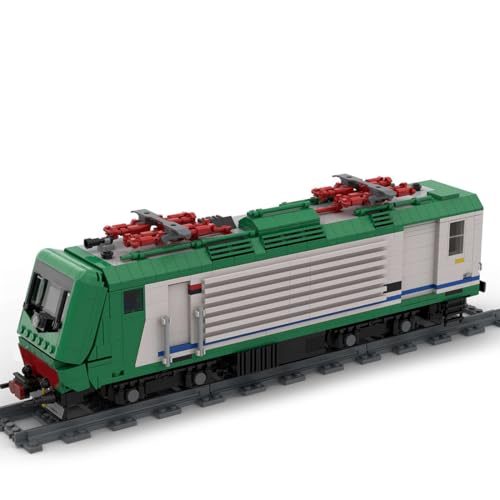 BlocteckToy MOC Klemmbausteine Technik Zug Set, 1044 Teile Italien Lokomotiven Zug Modell Bausteine mit Schienen Montage Bauspielzeug, Geschenk für Erwachsene und Jungen von BlocteckToy