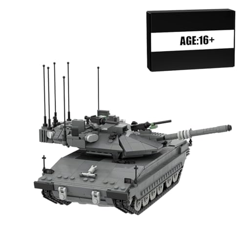 BlocteckToy Militär Panzer Bausteine Modell, 1236 Teile 1/35 Israel Merkava Mk.4M Kampfpanzer Spielzeug Bausatz Geschenk für Kinder und Erwachsene, Klemmbausteine Technik Militär Fahrzeug BlocteckToy Militär Panzer Bausteine Modell, 1236 Teile 1/35 Israel Merkava Mk.4M Kampfpanzer Spielzeug Bausatz Geschenk für Kinder und Erwachsene, Klemmbausteine Technik Militär Fahrzeug von BlocteckToy