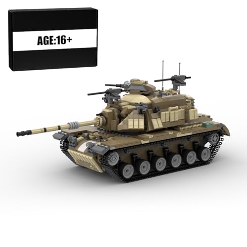 BlocteckToy Militär Panzer Bausteine Modell, 1611 Teile 1/30 M60 Kampfpanzer Spielzeug Bausatz Geschenk für Kinder und Erwachsene, Klemmbausteine Technik Militär Fahrzeug BlocteckToy Militär Panzer Bausteine Modell, 1611 Teile 1/30 M60 Kampfpanzer Spielzeug Bausatz Geschenk für Kinder und Erwachsene, Klemmbausteine Technik Militär Fahrzeug von BlocteckToy