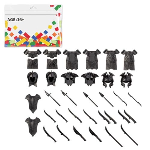 BlocteckToy Militär Waffen Set für Figuren, Polizei - 36 Stück Mittelalterliche Ritter und Soldaten Rüstung Waffe Kleinteilige Bausteine Set- Kompatibel mit Großen Marken Bausteinen BlocteckToy Militär Waffen Set für Figuren, Polizei - 36 Stück Mittelalterliche Ritter und Soldaten Rüstung Waffe Kleinteilige Bausteine Set- Kompatibel mit Großen Marken Bausteinen von BlocteckToy