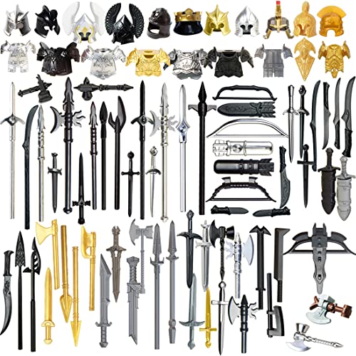 BlocteckToy Militär Waffen Set für Figuren, Polizei - 79 Stück Custom Figuren SWAT Team Modern Armee Waffen Rüstung Helm Zubehör Paket- Kompatibel mit Großen Marken Bausteinen - CT33 BlocteckToy Militär Waffen Set für Figuren, Polizei - 79 Stück Custom Figuren SWAT Team Modern Armee Waffen Rüstung Helm Zubehör Paket- Kompatibel mit Großen Marken Bausteinen - CT33 von BlocteckToy