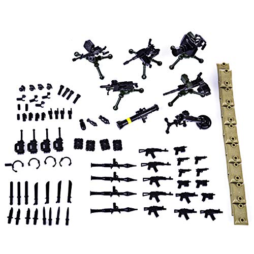 BlocteckToy Militär Waffen Set für Figuren, Polizei - Custom Figuren SWAT Team Mittelalterliches Waffen Zubehör Paket- Kompatibel mit Großen Marken Bausteinen BlocteckToy Militär Waffen Set für Figuren, Polizei - Custom Figuren SWAT Team Mittelalterliches Waffen Zubehör Paket- Kompatibel mit Großen Marken Bausteinen von BlocteckToy