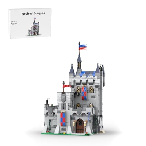 BlocteckToy Mittelalterliche Belagerungsfestung, 1467PCS Burgbaukasten mit Fallgatter, Zugbrücke & Schmiede, Displaymodell für Erwachsene, MOC-193381 BlocteckToy Mittelalterliche Belagerungsfestung, 1467PCS Burgbaukasten mit Fallgatter, Zugbrücke & Schmiede, Displaymodell für Erwachsene, MOC-193381 von BlocteckToy