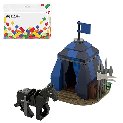 BlocteckToy Mittelalterlicher Bauklötze, 143 Stück Mittelalter Turnierzelt Klemmbausteine Set für Erwachsene und Jugen, MOC-86186 BlocteckToy Mittelalterlicher Bauklötze, 143 Stück Mittelalter Turnierzelt Klemmbausteine Set für Erwachsene und Jugen, MOC-86186 von BlocteckToy