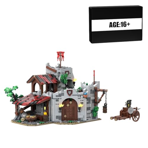 BlocteckToy Mittelalterlicher Bauklötze, 1578 Stück Mittelalter Wolfsrudel-Höhlen-Mikroteile Klemmbausteine Set für Erwachsene und Jugen, MOC-193205 BlocteckToy Mittelalterlicher Bauklötze, 1578 Stück Mittelalter Wolfsrudel-Höhlen-Mikroteile Klemmbausteine Set für Erwachsene und Jugen, MOC-193205 von BlocteckToy