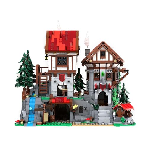 BlocteckToy Mittelalterlicher Burg Bausteine, 2804 Stück Zauberer und Zwergenhaus Mittelalter Klemmbausteine Haus Set für Erwachsene und Jugen, MOC-225455 BlocteckToy Mittelalterlicher Burg Bausteine, 2804 Stück Zauberer und Zwergenhaus Mittelalter Klemmbausteine Haus Set für Erwachsene und Jugen, MOC-225455 von BlocteckToy
