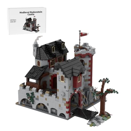 BlocteckToy Mittelalterlicher Burg Bausteine, Mittelalter Burg Rodenstein Bauklötze MOC Set für Erwachsene und Jugendliche, MOC-114895 (2027PCS) von BlocteckToy