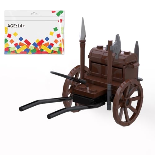 BlocteckToy Mittelalterlicher Versorgungswagen Bauklötze, 36 Stück Mittelalter Versorgungswagen Klemmbausteine Set für Erwachsene und Jugen, MOC-87090 BlocteckToy Mittelalterlicher Versorgungswagen Bauklötze, 36 Stück Mittelalter Versorgungswagen Klemmbausteine Set für Erwachsene und Jugen, MOC-87090 von BlocteckToy