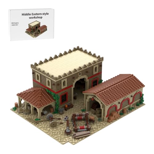 BlocteckToy Mittelalterlicher Werkstatt Bauklötze, 6631 Stück im nahöstlichen Stil klemmbausteine Set, für Geständnisse, Jahrestage, Feiertagsüberraschungen und Desktop-Displays, MOC-213127 BlocteckToy Mittelalterlicher Werkstatt Bauklötze, 6631 Stück im nahöstlichen Stil klemmbausteine Set, für Geständnisse, Jahrestage, Feiertagsüberraschungen und Desktop-Displays, MOC-213127 von BlocteckToy