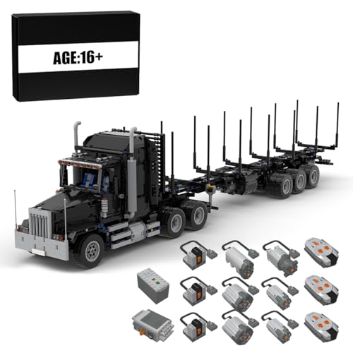 BlocteckToy Technik LKW Modell, Klemmbausteine Holztransporter 2541 Teile MOC Radlader Baufahrzeuge Spielzeug für Technikbegeisterte BlocteckToy Technik LKW Modell, Klemmbausteine Holztransporter 2541 Teile MOC Radlader Baufahrzeuge Spielzeug für Technikbegeisterte von BlocteckToy