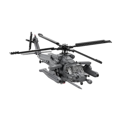 BlocteckToy Technik Militär Hubschrauber Bausteine Kit, MH-60G Modernes Militär-Thema MOC Flugzeug Spielzeug, Klemmbausteine Geschenke Erwachsene und Jugendliche (1183 Teile) von BlocteckToy