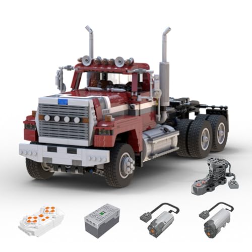 BlocteckToy Technik Sattelschlepper Bausteine Modell, 2208 Teile Klemmbausteine MOC LKW Abschleppwagen Spielzeug mit Power Functions Set, MOC-149840 BlocteckToy Technik Sattelschlepper Bausteine Modell, 2208 Teile Klemmbausteine MOC LKW Abschleppwagen Spielzeug mit Power Functions Set, MOC-149840 von BlocteckToy