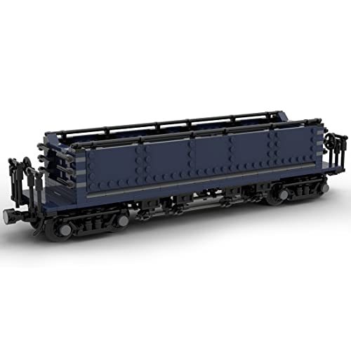 BlocteckToy Technik Zug Bausteine, Retro Lokomotive Modell Güterzug Bausteine Geschenk, Kompatibel mit Großen Marken, MOC-55798 (417PCS) von BlocteckToy