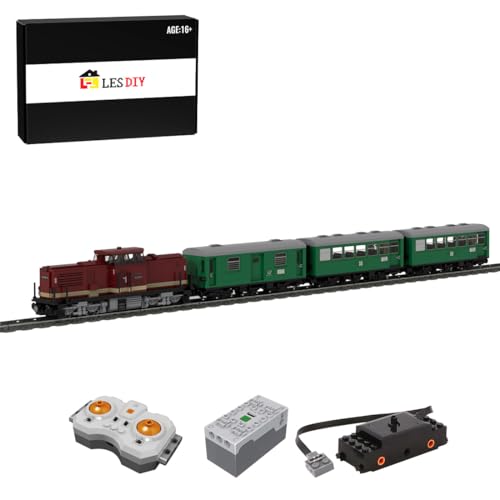 BlocteckToy Technik Zug Eisenbahn Bausteine Set, 2733 Teile MOC Dampflokomotive Lokomotive Modellbausatz mit Power Functions Set, Klemmbausteine Geschenk für Kinder und Erwachsene, MOC-81730 von BlocteckToy