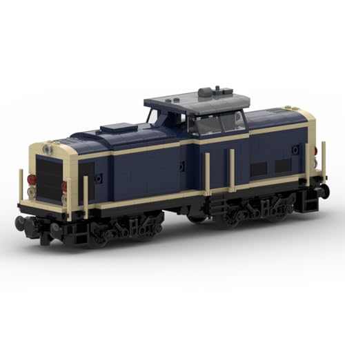 BlocteckToy Zug Bausteine Set, DB-Baureihe V100 Train Theme Series Modellbauklötze Spielzeug Set, Kompatibel mit Großen Marken, MOC-107916 (495 Teile) von BlocteckToy